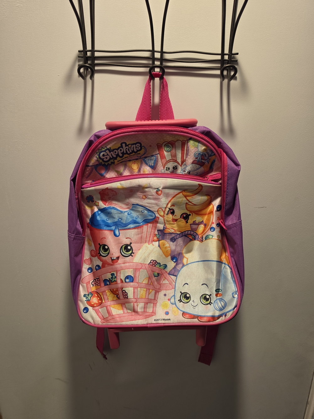 Shopkins Kids Backpack Pink Purple Moose Toys Small Toddler School Bag Girls